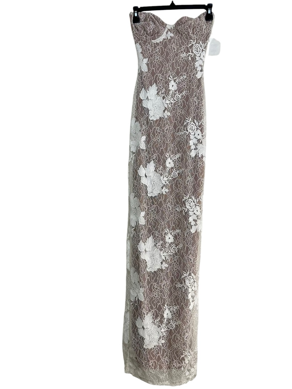 House of CB Lucienne Lace Corset Strapless Gown, XS - Picture 3 of 7